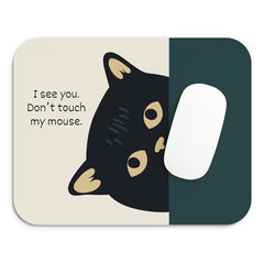 SHERISH Cute Cat (I'm OK) Mouse Pad for PC & Laptop – Waterproof Desk Mat with Funny Cartoon Cat Design, Smooth Cloth Surface & Non-Slip Rubber Base Ideal for Office, Work from Home & Gaming 19x23 cm