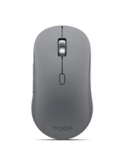 Lenovo Yoga Bluetooth Silent Mouse, 3 Level DPI Adjustment, 36 Month Battery Life, Bluetooth 5.3, 3 Device Paring, Whisper Quiet, Programmable Buttons, Smooth Finish, Luna Grey
