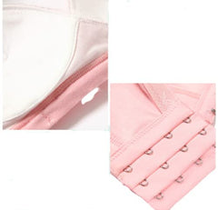 MOMISY Women's Top Open Maternity Nursing Bra Wire Free Lace Cotton Closure Breastfeeding Pregnancy Bra (Peach, 36B)
