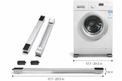 Heavy-Duty Adjustable Stand with Locking Casters for Fridge & Washer