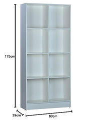 DeckUp Meritus-L 3-Shelf Engineered Wood Book Shelf and Display Unit (Walnut, Matte Finish)