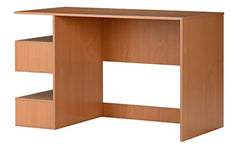 DeckUp Zeus Engineered Wood Study Table and Office Desk (Wotan Oak & White)