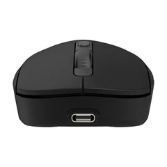 iBall GLIDR S200 Wireless Office Mouse with Software, Very Light Weight, Tri Mode (2.4GHz, BT, Wired), 5-Level Up to 3200 DPI, 6 Buttons, Type C Built-in Battery, Auto Sleep, High Precision (Black)
