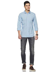 Amazon Brand - Symbol Men's Pack of 2 Cotton Casual Shirt| Regular Fit | Plain | Full Sleeve | Available in Plus Sizes
