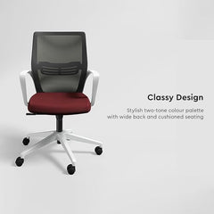 Interio by Godrej Vurv Mesh Mid Back Study Chair