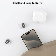 Sounce 2-in-1 8 Pin to 3.5mm Audio & Charging Splitter – Dual Port Adapter Cable for Music, Power, Headsets, Speakers & More – White