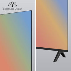 Foxsky 109 cm (43 inch) Frameless Series 4K UHD QLED Google TV FS43GATV (Black)