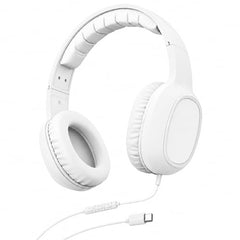 Hama Fun C USB-C Wired On-Ear Headphones with Microphone | 40mm Drivers, In-Line Remote, Adjustable Headband, Stereo Sound for Smartphones, Calls & Music, Black 5 Years Warranty