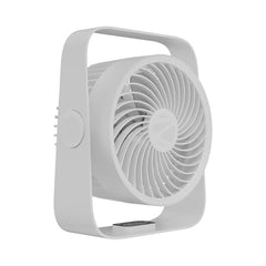 Zebronics Heat Buster 300, Portable Desk Fan, Upto 13h Backup, 3600mAh Rechargeable Battery, 360° Rotatable fan, 4 Speed + 1 Breeze Mode, Wall-Mountable, for Travel, Office, Home (Black)