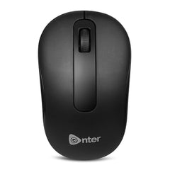Enter Optical Scroller Wireless Mouse with 2.4GHz, USB Nano Dongle, Click Wheel, 800 DPI (Black)