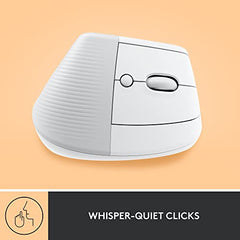 Logitech Lift Vertical Ergonomic Mouse, Wireless, Bluetooth or Logi Bolt USB Receiver, Quiet clicks, 4 Buttons, Compatible with Windows/macOS/iPadOS, Laptop, PC - Graphite