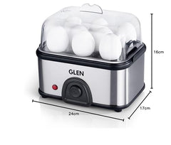 Glen Electric Kettle with Steamer 1.5L, 600W | Multipurpose Kettle for Tea, Coffee, Milk, Eggs, Soup & Noodles | Egg Boiler, Food Steamer, Dual Heat Settings, Auto Shut-Off SA9016 MCK