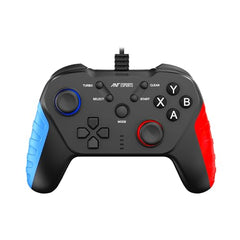 Ant Esports GP115 Wired Gamepad for PC,Laptop,PS3,Android TV &Media Box|USB Gaming Controller with Turbo Function|XInput DInput Support|Dual Analog Sticks|Plug & Play|Steam Compatible|Gamepad-Black