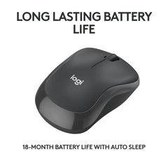 Logitech M240 Silent Bluetooth Mouse, Wireless, Compact, Portable, Smooth Tracking, 18-Month Battery, for Windows, macOS, ChromeOS, Compatible with PC, Mac, Laptop, Tablets - Off White