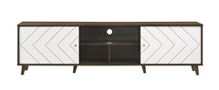 DeckUp Soneva Engineered Wood TV Unit (Wotan Oak & White, Matte Finish)