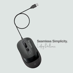FINGERS SuperHit Wired Mouse with Advanced Optical Technology (Lightweight | Trendy Dual-Tone Design | Works Well with Windows, macOS, Linux) (Royal Blue)