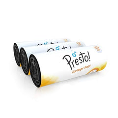 Amazon Brand - Presto! Garbage Bags | Large | 90 Count | 15 Bags X 6 Rolls | 24 X 32 Inches | For Dry & Wet Waste | Black