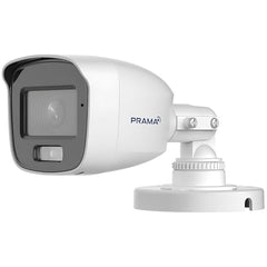 PRAMA PT-HTD70FOE-LPFS 2MP Ranginview Audio Fixed Turret Dome Camera, Built-in Microphone,1920 × 1080 Resolution, up to 20 Meters of IR Distance and 20 Meters of White Light Distance.