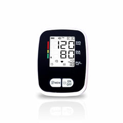 NISCOMED PW-221 Digital LCD Display BP Check Machine For Home | Fully Automatic Upper Arm Style BP Monitor | With USB Cable & AAA Battery | Memory 99 x 2 Users With Digital Thermometer