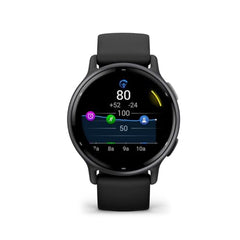 Garmin Vivoactive® 5, Health & Fitness GPS Smartwatch, 42mm, Black | 24/7 Health Monitoring, Built-In Sports Apps, Sleep Coach, Body Battery™ Energy Monitoring, Workout Benefit & Recovery Time