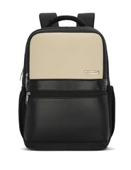 Lavie Sport 45cm Pioneer 24 Litres Laptop Backpack with Trolley Sleeve For Men & Women|Vegan Leather|Office Travel Backpack|Front organizer|Bottle Holder|Fits upto 14" Laptop
