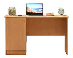 DeckUp Plank Uniti Engineered Wood Study Table and Office Desk (Bavarian Beech, Matte Finish)