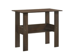 DeckUp Eden Home Engineered Wood Study Table and Office Desk (White, Matte Finish)