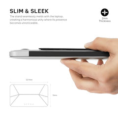 SKYVIK Elev8 Adhesive Adjustable Laptop Stand Ergonomic 2 Angles with Anti Slip Grip Sleek Arc Design