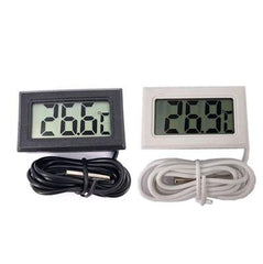 SYGA Digital Thermometer with LCD for Fridges with Wired Probe_White