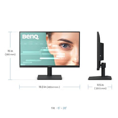 BenQ GW2291 22inch (54.61cm) IPS FHD Eye-Care Monitor |100Hz| 1300:1 Contrast| 5ms | 2Wx2 Built-in Speakers|Ultrathin Bezel |HDMI | VGA | Low Blue Light |Flicker Free| TÜV Eye Comfort 2.0 (Black)
