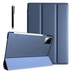 ProElite Cover for Xiaomi Mi Pad 8/8 Pro/Mi Pad 7/7 Pro 11.2 inch Cover, Flip Case Cover with Transparent Back & Stylus Pen [Auto Sleep Wake Support], Black