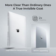 EooCoo Clear Case for Apple MacBook Air M1 13.3 inch Laptop Cover 2018-2021