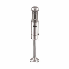 BOSS Stellar Hand Blender 1200 Watts with Chopper, Blender Jar, On to go Bottle Cap| Variable Speed & Turbo Speed Function| Anti-Splash Technology| 2 Year Warranty| Grey