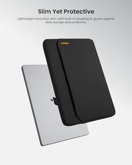 tomtoc Slim Laptop Sleeve for 14-inch MacBook Pro M2/M1 Pro/Max A2779 A2442 2023-2021, Water-Resistant Protective Case for 13-inch MacBook Air/Pro M2/M1 with a Hard Cover, Laptop Accessory Bag