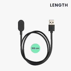 Zitel® Charger Compatible with imoo Watch Phone Z6 / Watch Phone Z1 - Replacement USB Magnetic Charging Cable, 100cm - Black