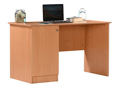 DeckUp Plank Uniti Engineered Wood Study Table and Office Desk (Bavarian Beech, Matte Finish)