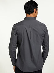 Amazon Brand - Symbol Men's Pack of 2 Cotton Casual Shirt| Regular Fit | Plain | Full Sleeve | Available in Plus Sizes