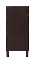 DeckUp Uniti Engineered Wood Bedside Table and End Table (Dark Wenge, Matte Finish)