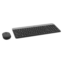 Logitech MK470 Slim Wireless Keyboard and Mouse Combo - Modern Compact Layout, Ultra Quiet, 2.4 GHz USB Receiver, Plug n' Play Connectivity, Compatible with Windows - Graphite