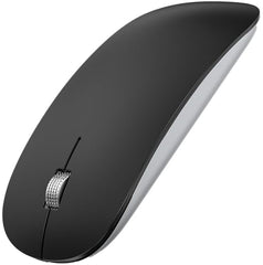 Offbeat - Atom Dual Bluetooth 5.1+5.1 & 2.4Ghz Wireless, Type-C Rechargeable 100 Hours Battery Silent Click Mouse, Triple Device connectivity Windows, Mac, iOS, Android (Silver)