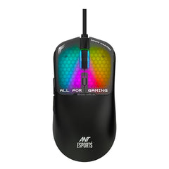Ant Esports Virtus100 Wired RGB Gaming Mouse | Light Weight |6D Durable Buttons | High Performance Up to 12800 DPI 1000Hz Polling Rate | AI Sensor | 20M Click | Software Support Esports Mouse_ White