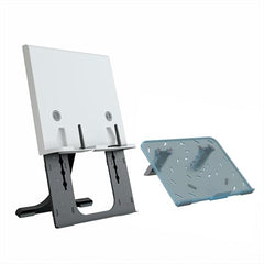 EasyRead Plus Book Stand for Table & Laptop Stand Combo, Adjustable Book Holder with 6 Height Levels, Foldable Ergonomic Laptop Stand for Hands-Free Reading, Study & Work Setup