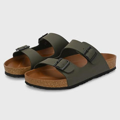 Centrino Sandals for Men | Berkin-Style Slip-On Casual Sandal with Open Toe Design |Lightweight On-Grip Sole for Outdoor Wear|Men Open Toe Buckle Strap Sandals| Summer Slip-On Slipper|Perfect For Monsoon Rainy Season NAVY 13 UK(7313)