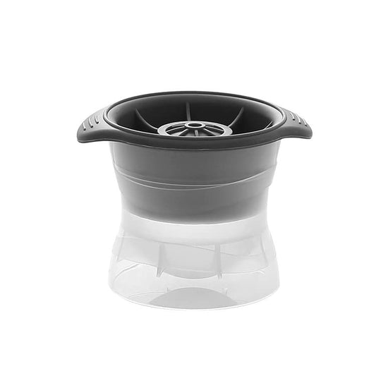 SYGA Round Silicone Sphere Ice Ball Mold Ice Maker Ice Ball Maker Ice Tray Mold Spherical Ice Tray Gray Small