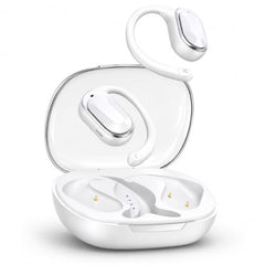 VEHOP F60 OWS Open Ear Wireless Earbuds Bluetooth 5.4 with ENC Calling, 50H Playtime, Ear Hook Design, Fast Type-C Charging, Touch Control, IPX5 Sweat Resistant, Open Ear Headphones for Sports (Black)