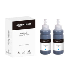Amazon Basics Compatible Ink Refill Kit for Epson L130,L360,L380,L361,L565,L210,L220,L310,L350,L355,L365,L385,L405,L455 and L485 Printers | Vivid Color Matching Multi-Color Pack(C/M/Y/Bk - 70g x 4)