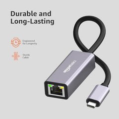 Amazon Basics 4-in-1 Hub Multiport Adapter, USB Hub with Aluminium Shell, 1 x USB 3.0 & 3 x USB 2.0 for PC, MacBook, Mac mini, iMac, Tablet, and Mobile Phones