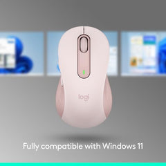 Logitech Signature M650 Wireless Mouse - for Small to Medium Sized Hands, 2-Year Battery, Silent Clicks, Customisable Side Buttons, Bluetooth -Graphite