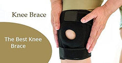 SYGA Adjustable Knee Cap Support Knee Brace Compression Sleeve Breathable Knee Pad For Men & Women- Arthritis Pain, Tendinitis Pain, ACl, Athletic Injury, Sports, Running, and Protection-Free Size