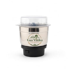 GaoVatika Mixer Grinder Jar Combo Stainless Steel Jars | Heavy Duty Grinding Jars for Masala, Coffee & Kitchen Use | Ideal for Spices, Chutney, Dry Grinding & Blending 180 Ml & 500 Ml